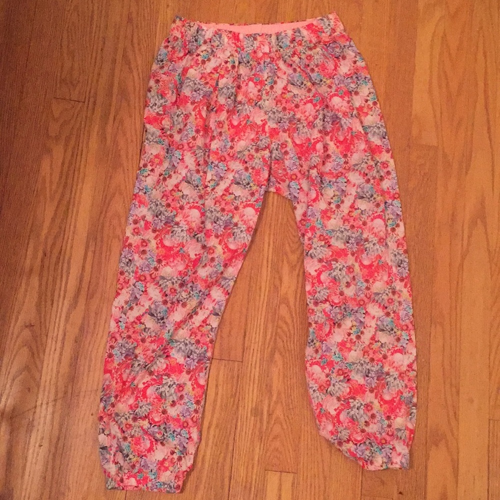 Floral LuluLemon Joggers